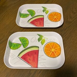 Summer serving trays